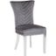 Eva Chair Set of 2 With Stainless Steel Legs In Grey
