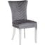Eva Chair With Stainless Steel Legs In Grey