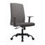 Evander Series Office Guest Chair In Grey Leather