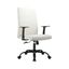 Evander Series Office Guest Chair In White Leather