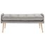 Everdeen Bench in Grey and Gold