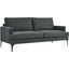 Evermore Upholstered Fabric Sofa In Gray
