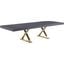 Excel Grey Oak Veneer Lacquer Extendable Dining Table 995-T