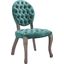 Exhibit Teal French Vintage Dining Performance Velvet Side Chair