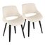Fabrico Chair Set of 2 In Black