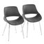 Fabrico Chair Set of 2 In Chrome