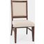 Fairview Mid-Century Solid Wood Upholstered Side Chair (Set Of 2) In Oak