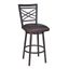 Fargo 26 Inch Barstool In Auburn Bay Finish with Brown Pu Upholstery