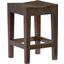 Farmhouse Counter Stool Set Of 2 In Brown