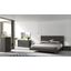 Faro Natural Grey Lacquer Platform Bedroom Set