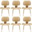 Fathom Natural Dining Chairs Set of 6