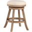 Fenton 24 Inch Swivel Backless Counter Stool In Driftwood Wire-Brush