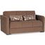 Ferra Fashion Upholstered Convertible Sofabed with Storage In Brown