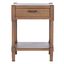 Filbert 1 Drawer Accent Table in Brown