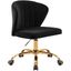 Finley Black Velvet Office Chair 165Black