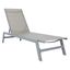 Fionne Sunlounger in Silver and Grey