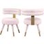 Fitzroy Velvet Dining Chair Set of 2 In Pink