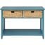 Flavius Teal 2 Drawer Console Table