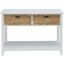 Flavius White 2 Drawer Console Table