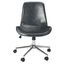 Fletcher Dark Grey/Chrome Swivel Office Chair