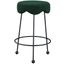 Fleur Fabric Counter Stool In Green