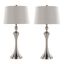 Flint 30.75 Inch Metal Table Lamp with USB Set of 2 In Taupe