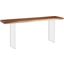 Floating Console Table With Acrylic Legs In Brown TH101689
