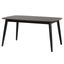 Flora Wood Dining Table In Black