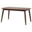 Flora Wood Dining Table In Walnut Brown
