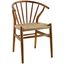Flourish Walnut Spindle Wood Dining Side Chair
