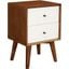 Flynn Acorn And White Nightstand