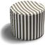 Foam Labs Jana Outdoor Ottoman In Taupe Stripes