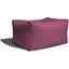 Foam Labs Lamont Outdoor Bean Bag Ottoman Bench In Premium Sunbrella In Iris
