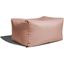 Foam Labs Lamont Outdoor Bean Bag Ottoman Bench In Premium Sunbrella In Petal