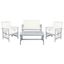 Fontana Gray Wash and Beige 4-piece Outdoor Living Set