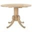 Forest Rustic Natural Drop Leaf Dining Table