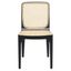 Frank Rattan Dining Chair In Black And Natural