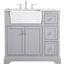 Franklin 36 Inch Single Bathroom Vanity In Grey