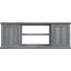 Franklin 60 Inch Tv Stand With 2 Doors And Open Shelves In Grey