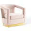 Frolick Pink Performance Velvet Arm Chair