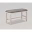 Fulton Counter Height Bench (White)