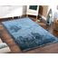 Fuzzy Shaggy Hand Tufted Area Rug In Blue (2-Ft X 3-Ft)