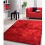 Fuzzy Shaggy Hand Tufted Area Rug In Red (2-Ft X 3-Ft)