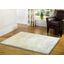 Fuzzy Shaggy Hand Tufted Area Rug In White (2-Ft X 3-Ft)