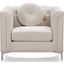 Glory Furniture Pompano Chair, Ivory
