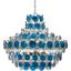 Galahad Large Blue Recycled Glass Chandelier