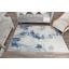 Gallagher GL45A Tonal Blue Vintage Transitional white 5' x 7' Area Rug