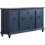 Garden Solid Wood Tv Stand In Rustic Blue