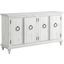 Garden Solid Wood Tv Stand In Rustic White