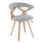 Gardenia Chair In White and Grey